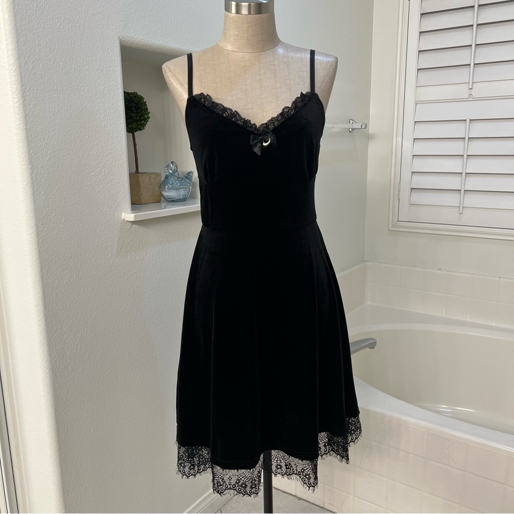 Whimsy goth lace black dress